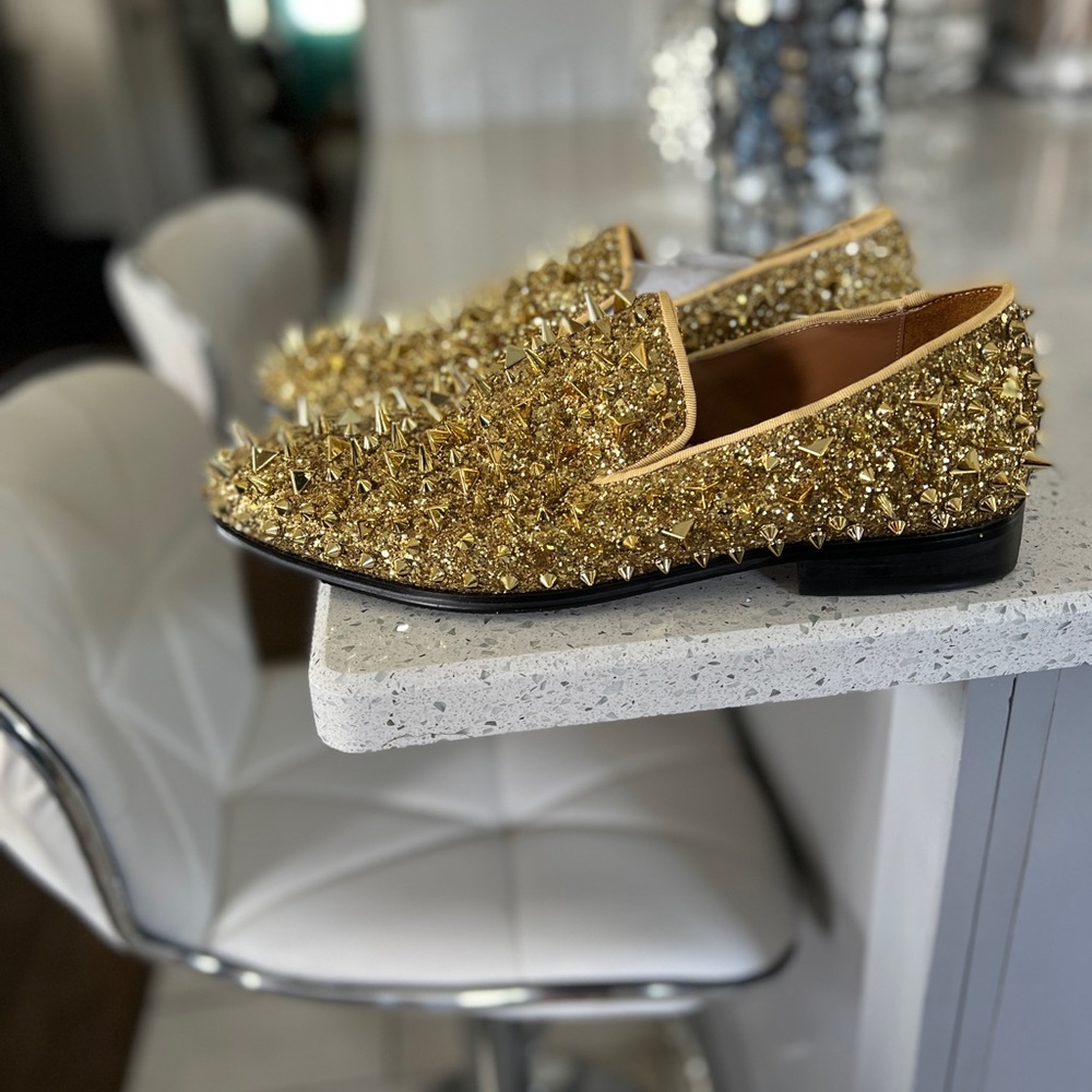 Gold Men Shoes